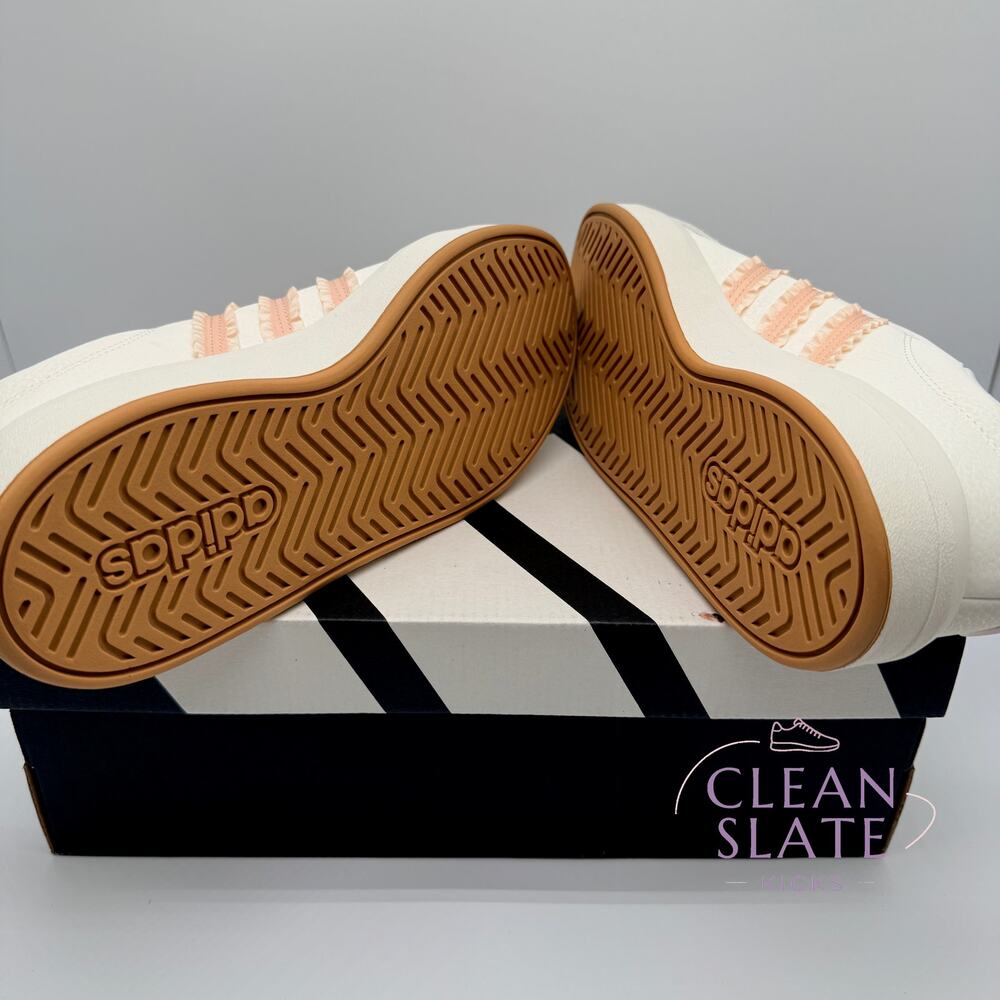 Adidas Grand Court 3.0 J Wonder White Halo Blush KJ1822 Youth Size 7 NIB - Picture 6 of 7
